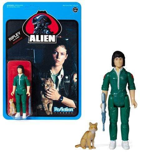 Alien Ripley with Jonesey (Blue Card) 3 3/4" ReAction Figure