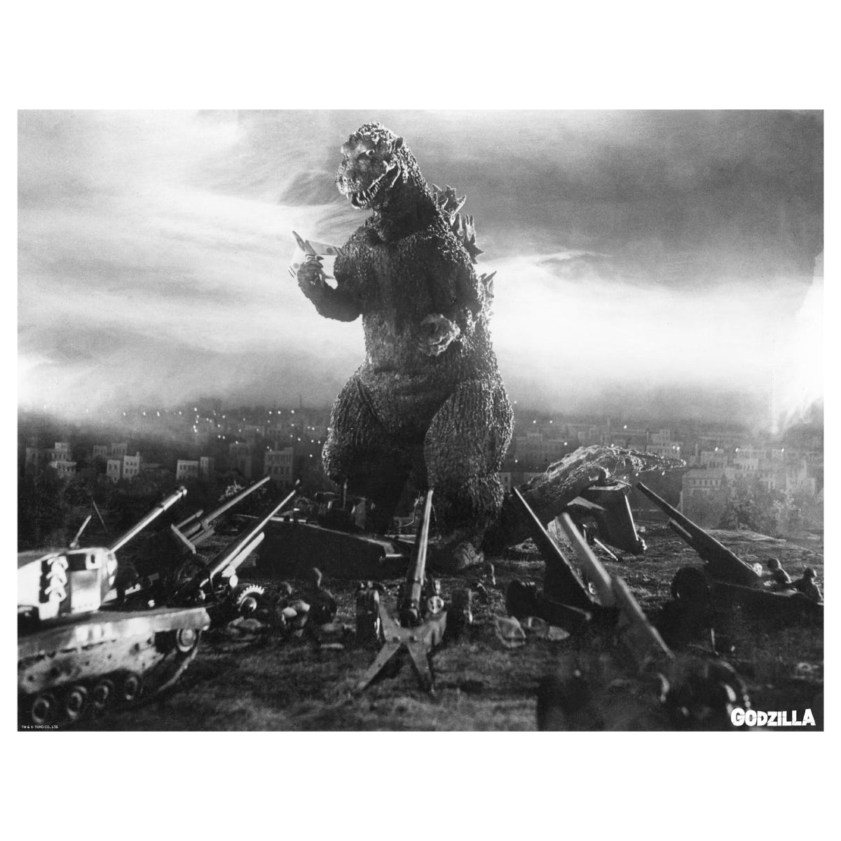 Godzilla: 1954-godzilla Movie Scene Mural - Officially Licensed Toho R 