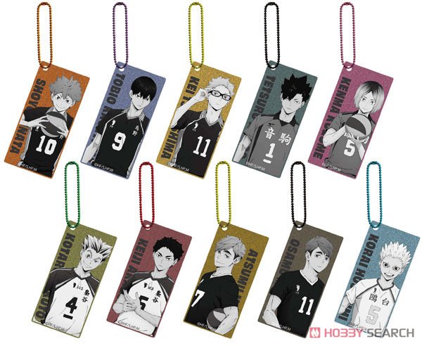 Haikyuu! TO THE TOP! Metallic Trading Acrylic Key Ring Blind Box