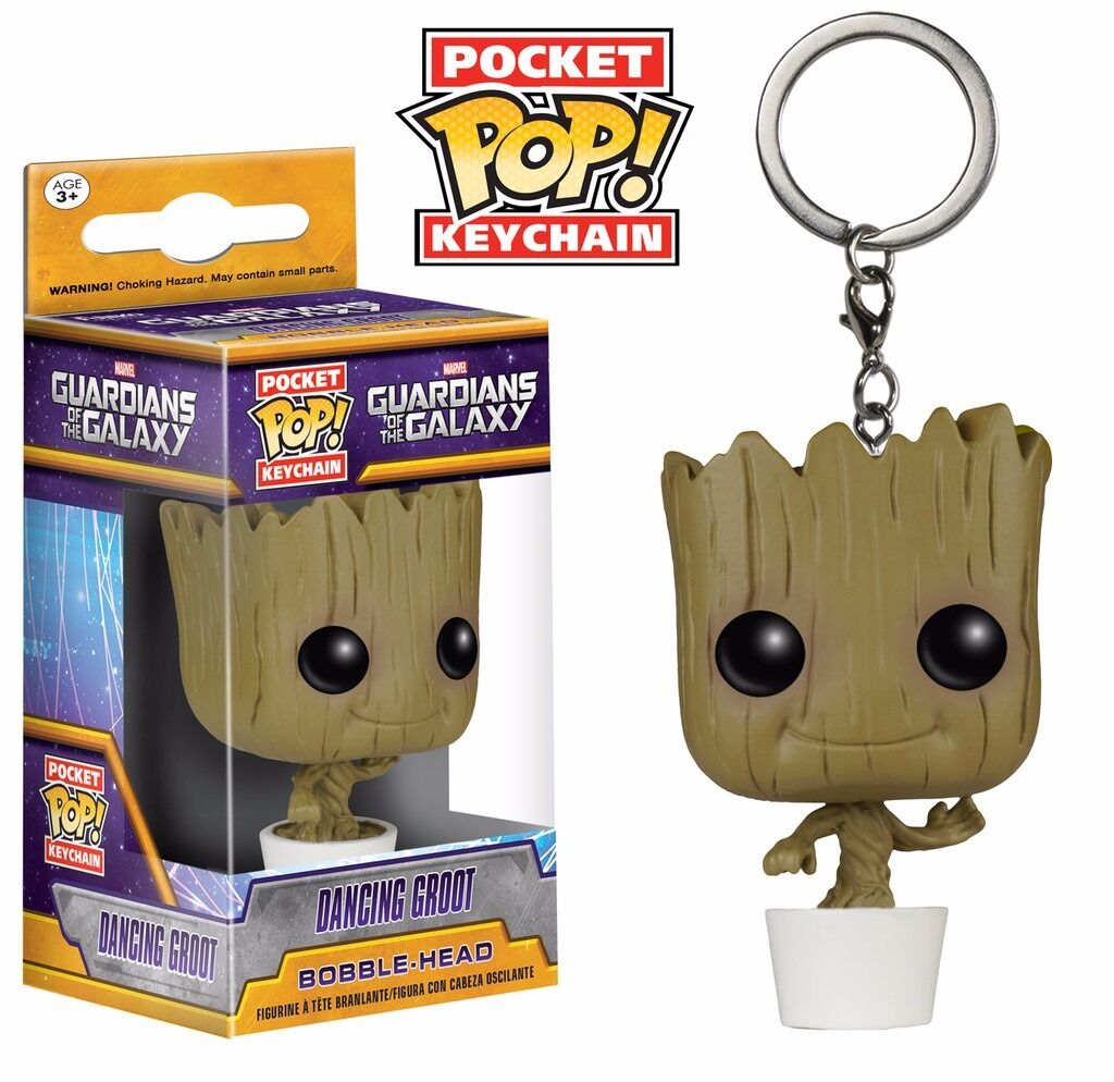 Funko Pop! Guardians Of The Galaxy Dancing Baby Groot Figure Pocket Keychain