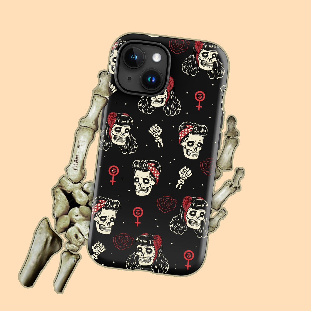 Undead Rosie Riveter iPhone Case