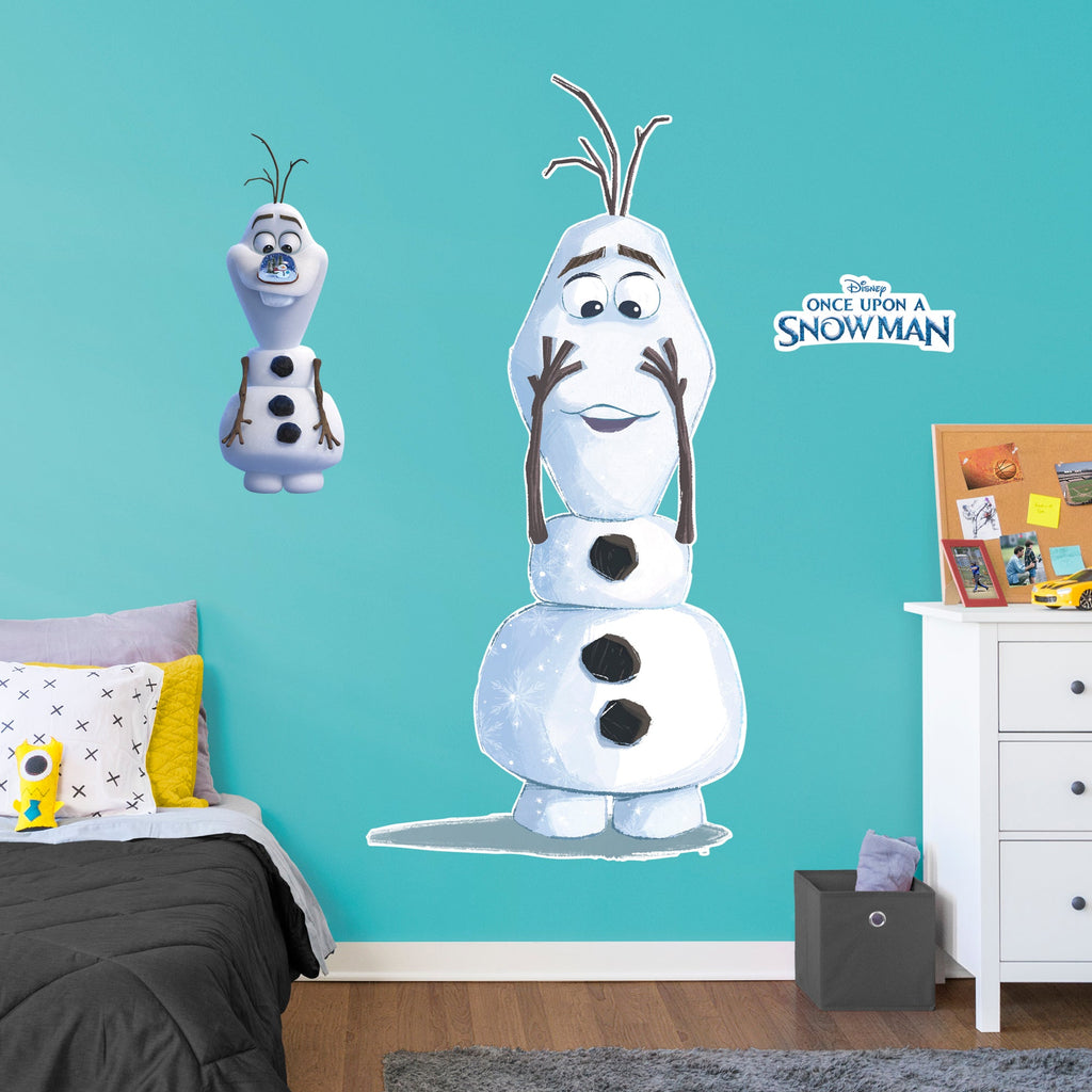 Olaf: No Nose - Frozen - Once Upon A Snowman - Officially Licensed Disney Removable Wall Decal