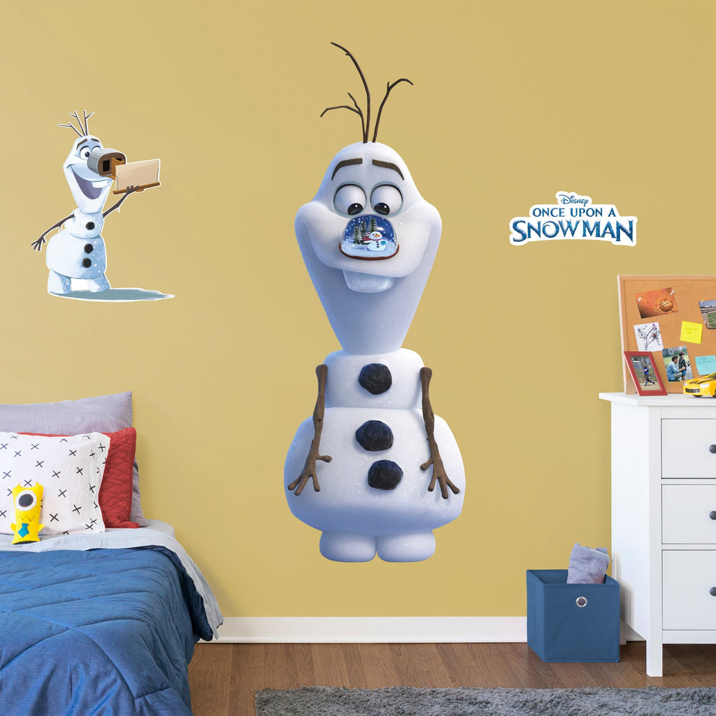 Olaf: Snowglobe - Frozen - Once Upon A Snowman - Officially Licensed Disney Removable Wall Decal