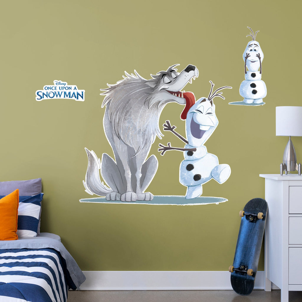 Olaf: Wolf - Once Upon A Snowman Officially Licensed Disney Removable Wall Decal