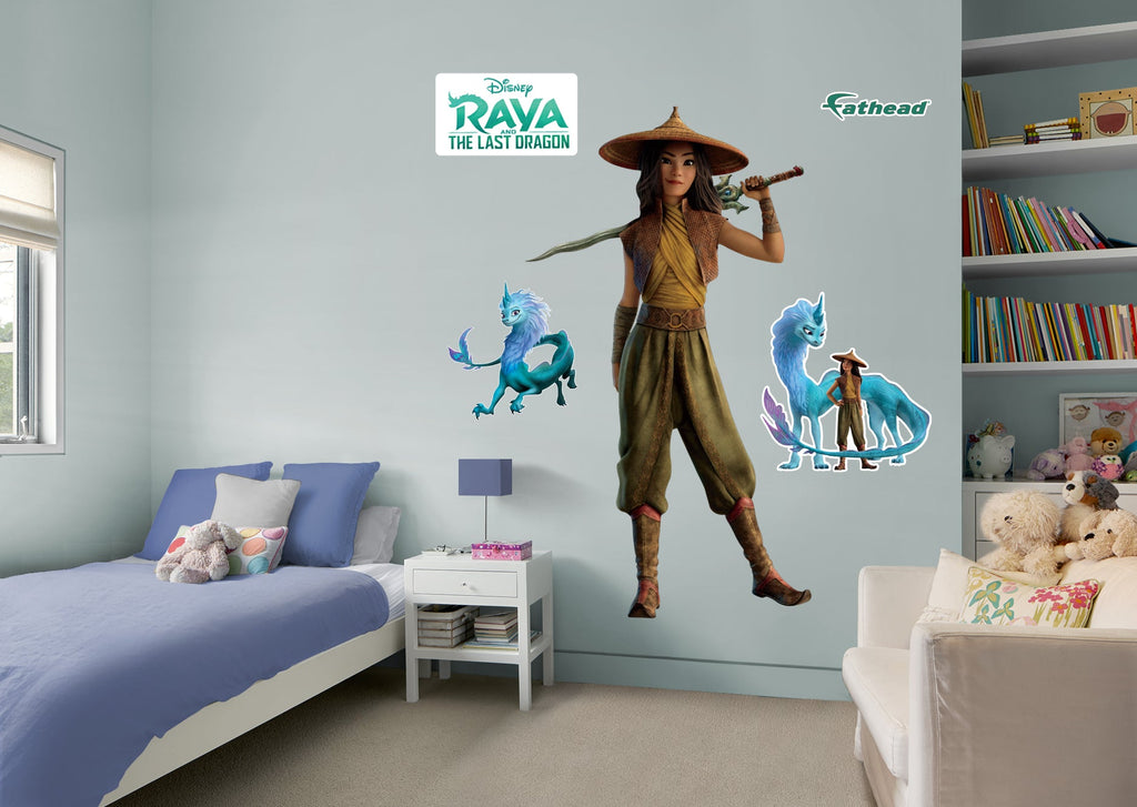 Raya and The Last Dragon Raya RealBig  - Officially Licensed Disney Removable Wall Decal