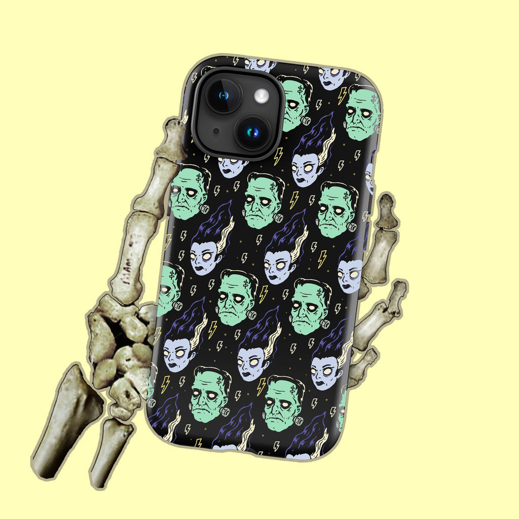 Frankenstein And Bride Monster iPhone Case