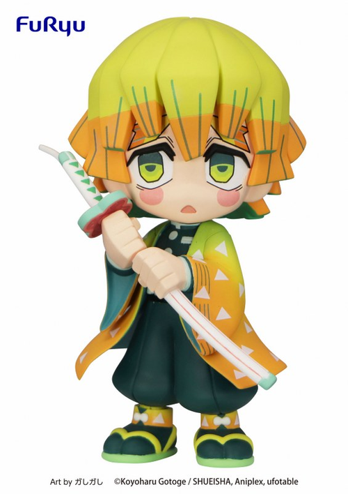 Demon Slayer (Kimetso no Yaiba) Zenitsu Agatsuma TOONIZE Figure, 4.9" Cartoon Color