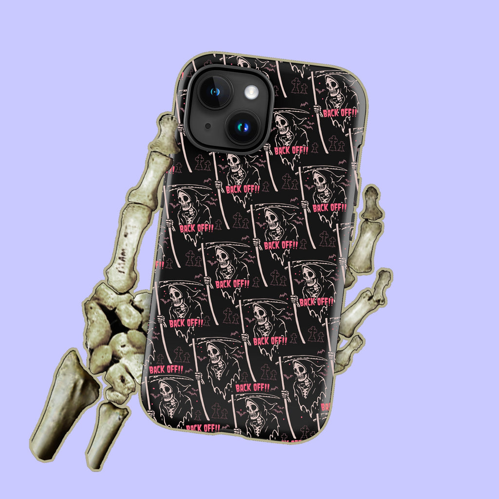 Grim Reaper Back Off iPhone Case