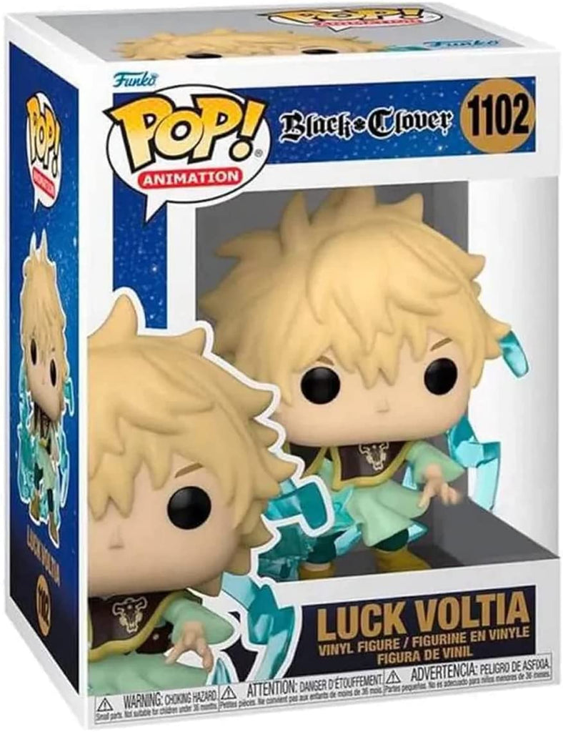 Funko Pop 1102 Black Clover Luck Voltia AAA Anime Exclusive Figure