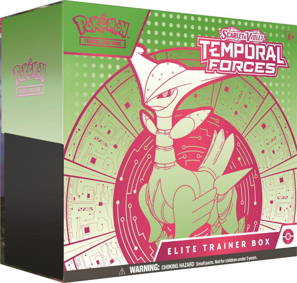 Pokemon: Scarlet & Violet: Temporal Forces - Elite Trainer Box (Iron Leaves)