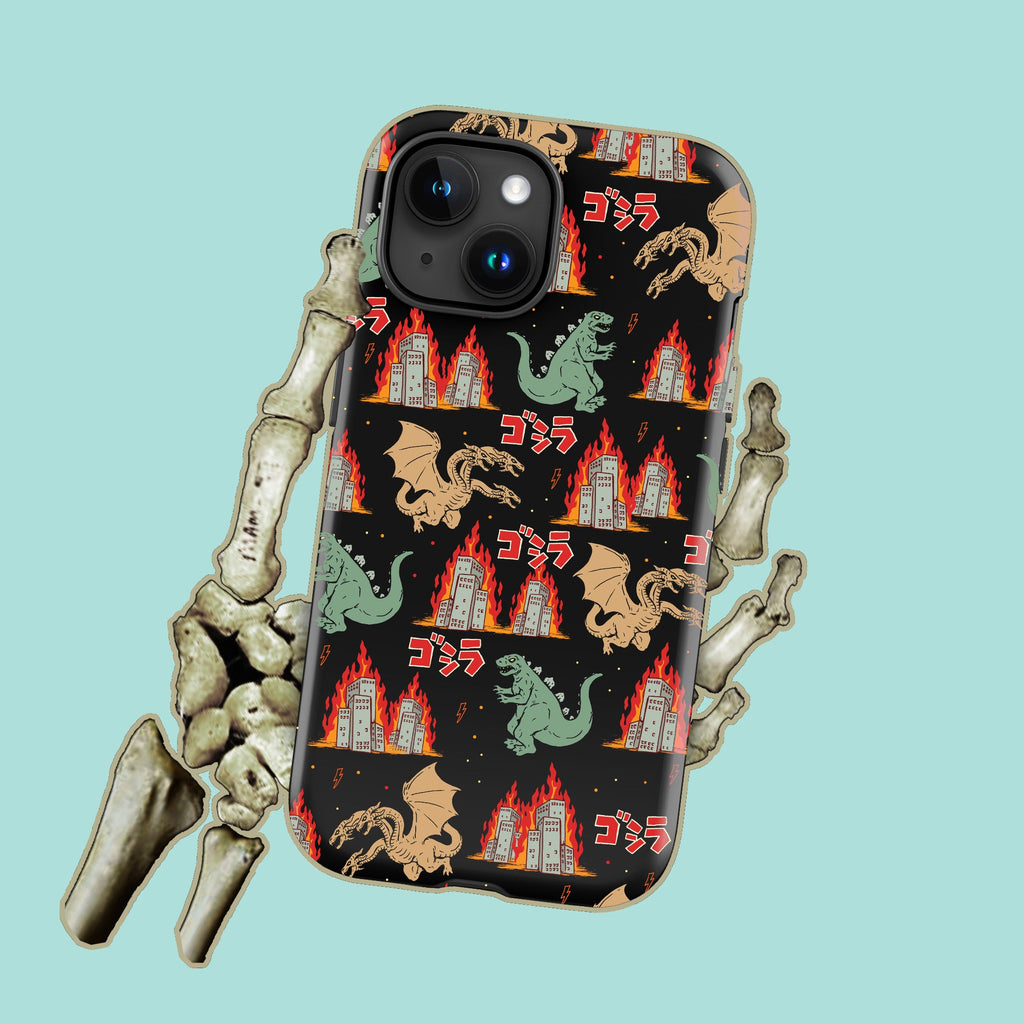 Godzilla And Friends Japanese Monsters iPhone Case