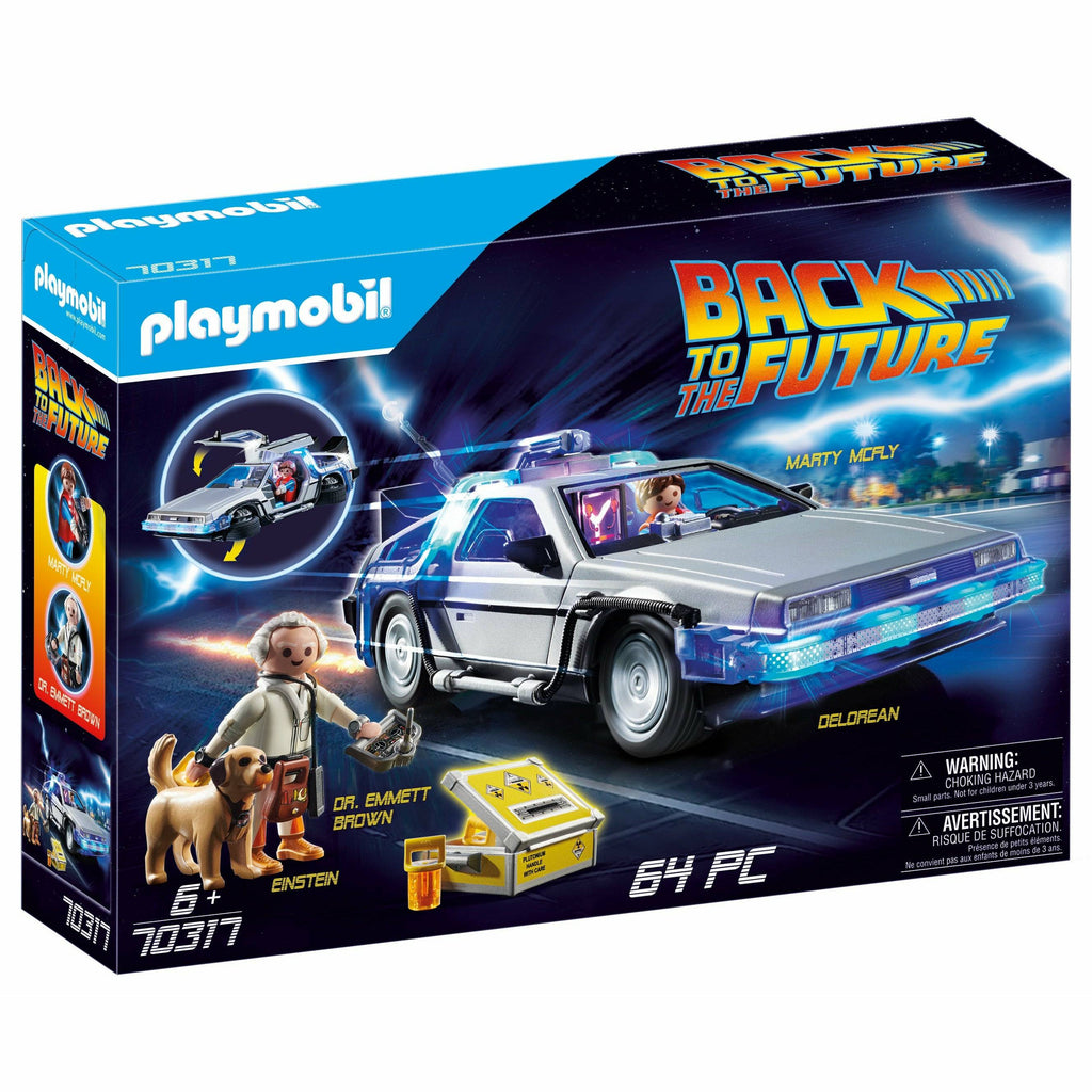 Playmobil Back to the Future 64-piece DeLorean playset with 3 vinyl figures