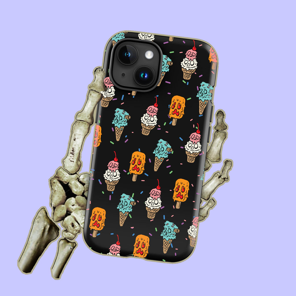 Spooky Ice Cream Monster iPhone Case