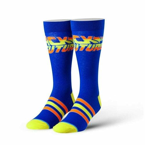 Back to the Future "Flames" Men's Straight Crew Socks (Size 6-13)