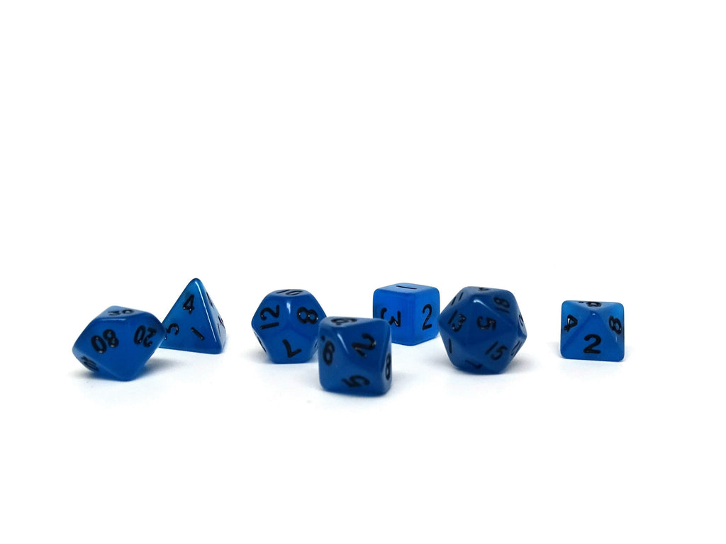 10mm Deep Blue Mini Dice Set