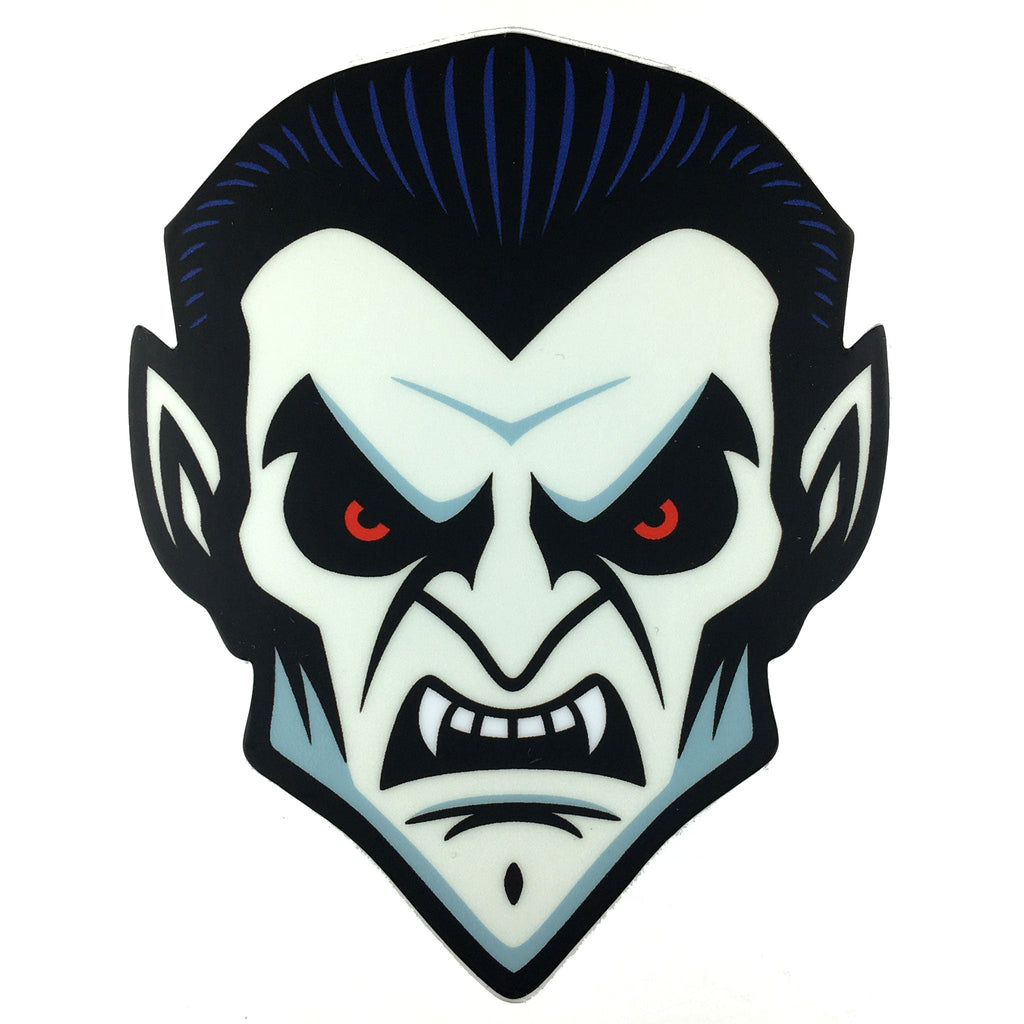 Dracula head sticker