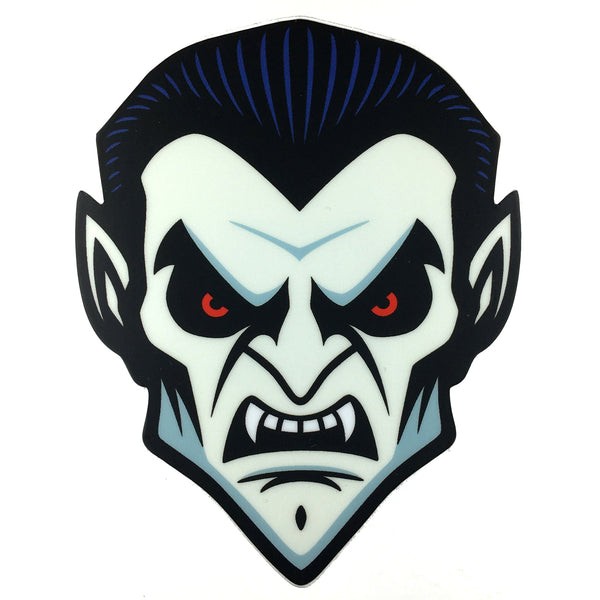 Dracula head sticker