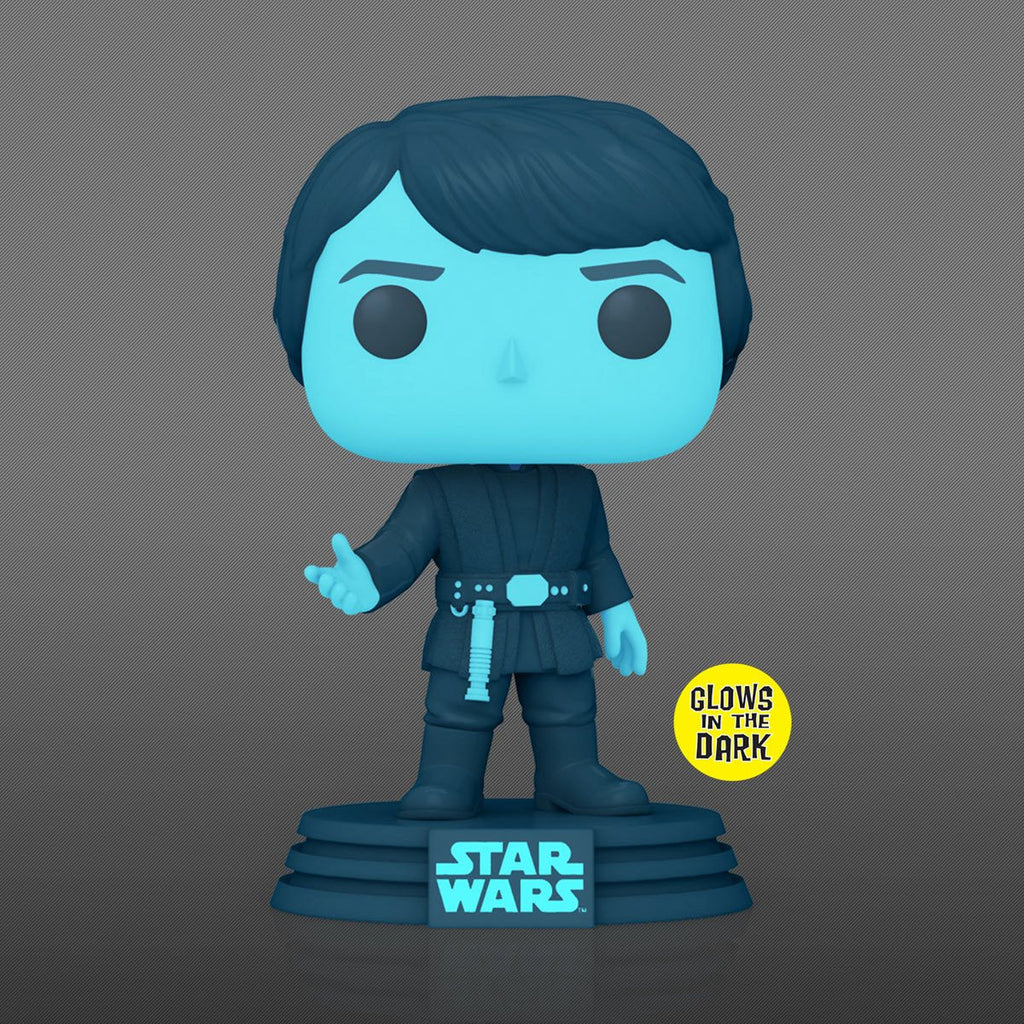 Funko Pop! Star Wars Return of the Jedi 40th - Holographic Luke Skywalker Glow-in-the-Dark Entertainment Earth Exclusive