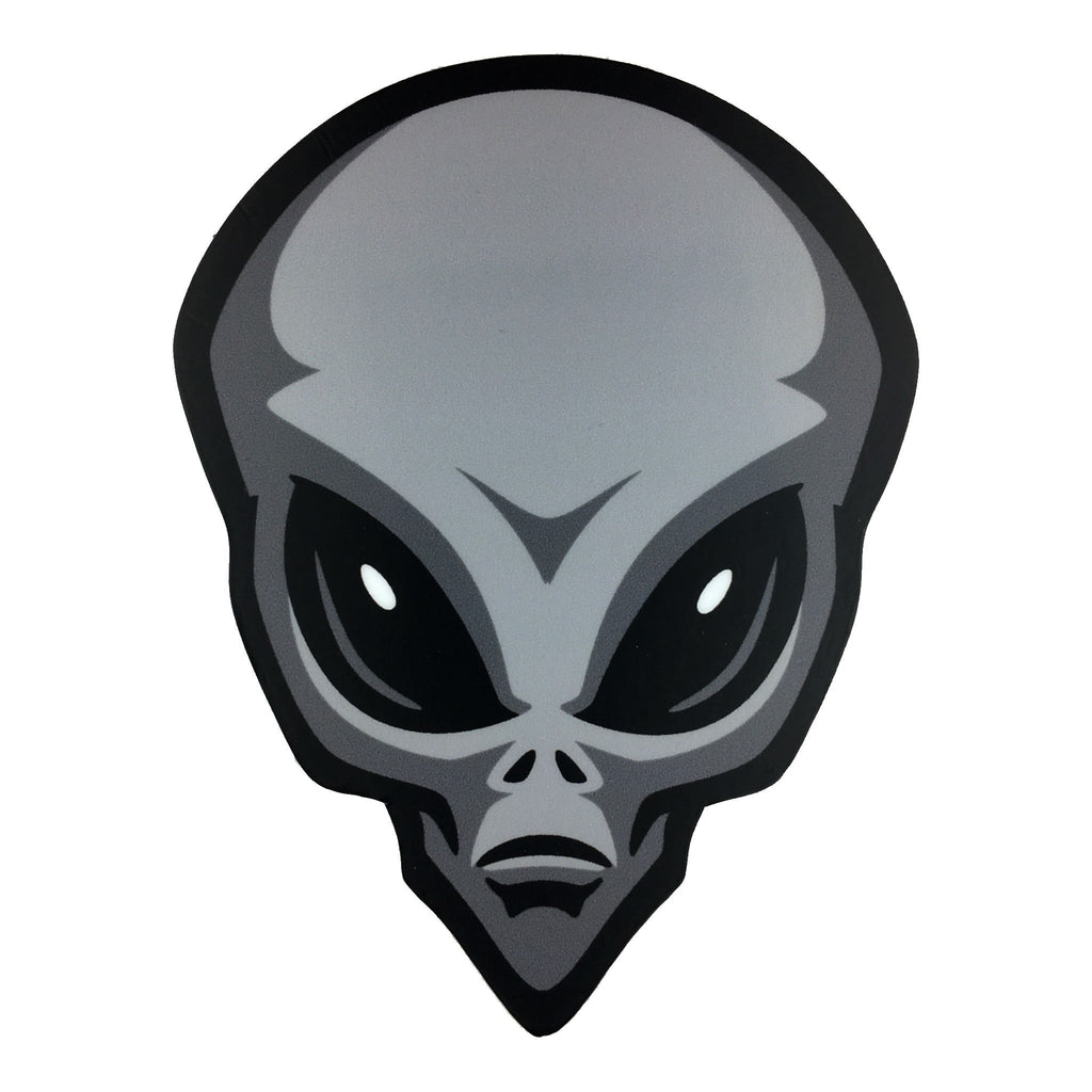 Gray Alien Head alien/UFO sticker