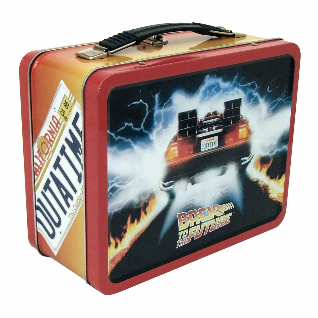 Back to the Future OUTATIME Retro Style Tin Tote / Lunch Box