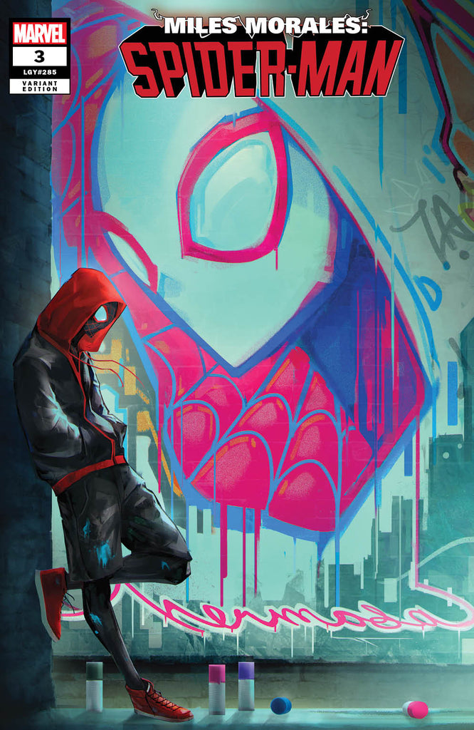 MILES MORALES: SPIDER-MAN #3 UNKNOWN COMICS IVAN TAO EXCLUSIVE GRAFFITI WALL VAR (02/01/2023)