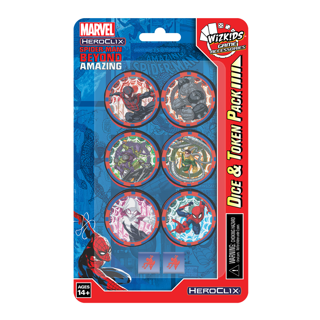 HeroClix: Marvel - Spider-Man Beyond Amazing - Dice & Token Pack