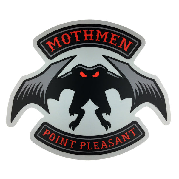 Mothmen motorcycle club sticker