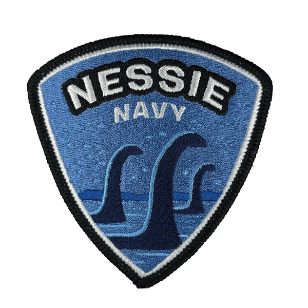 Nessie Navy Embroidered Patch