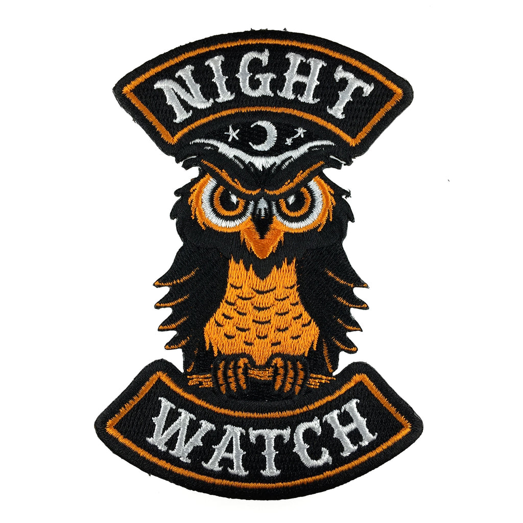 Night Watch owl Halloween biker patch