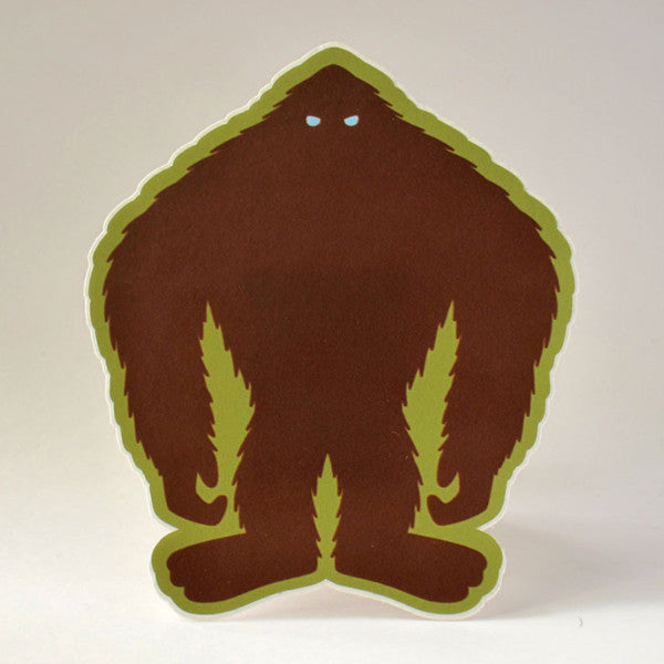 Sasquatch Silhouette Die-Cut Sticker