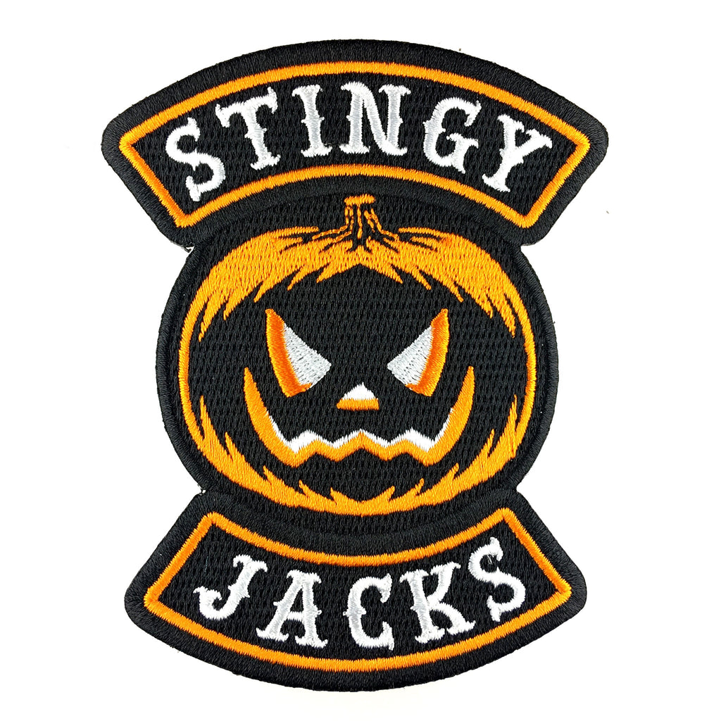 Stingy Jacks jack-o-lantern pumpkin Halloween biker patch