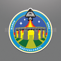 Stonehenge Station space mission patch ancient astronaut sticker