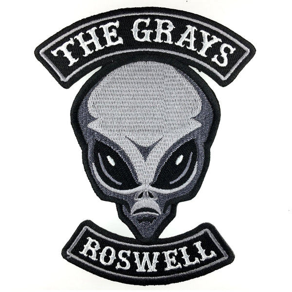 The Grays alien embroidered patch