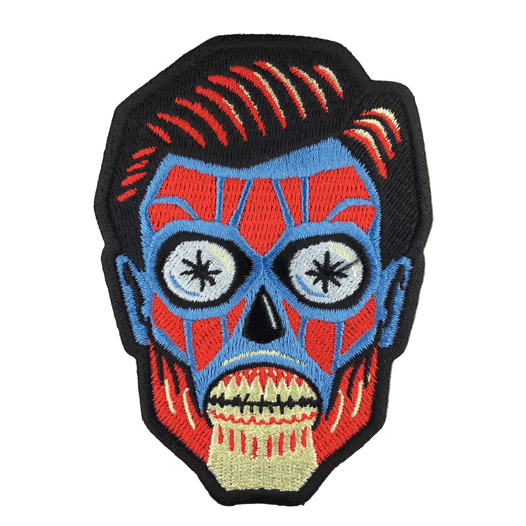 They Live alien head patch