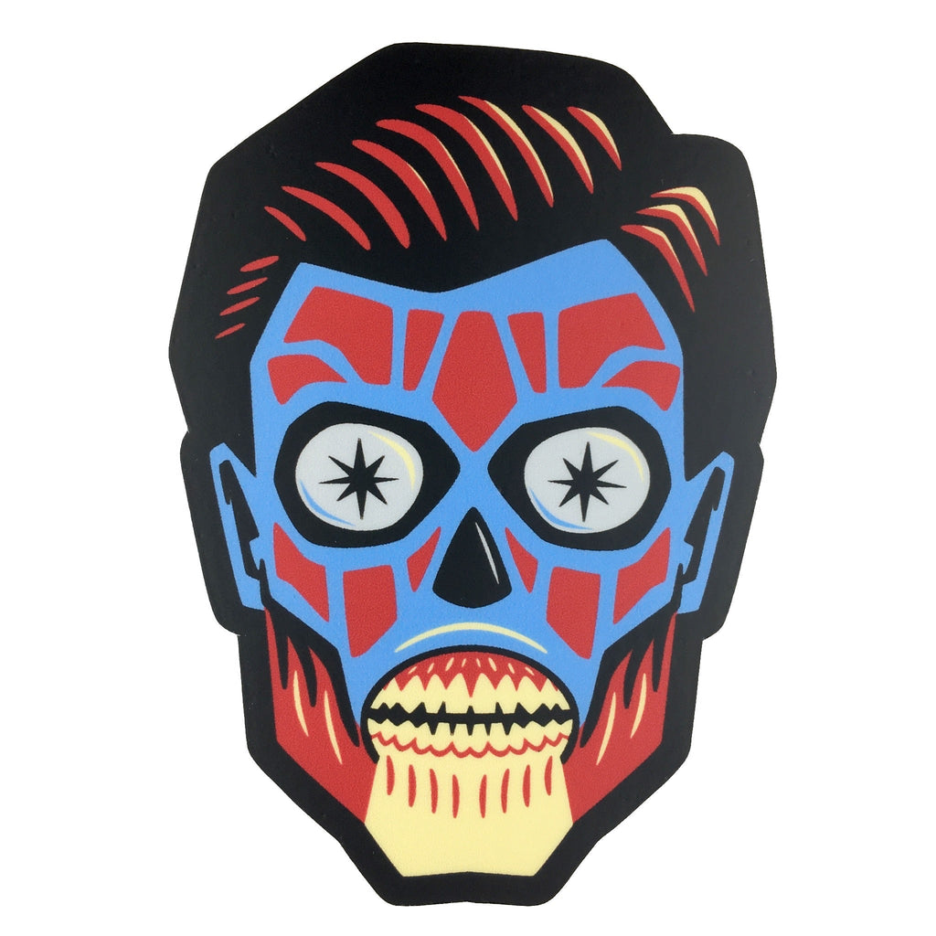 They Live alien head movie monster sticker