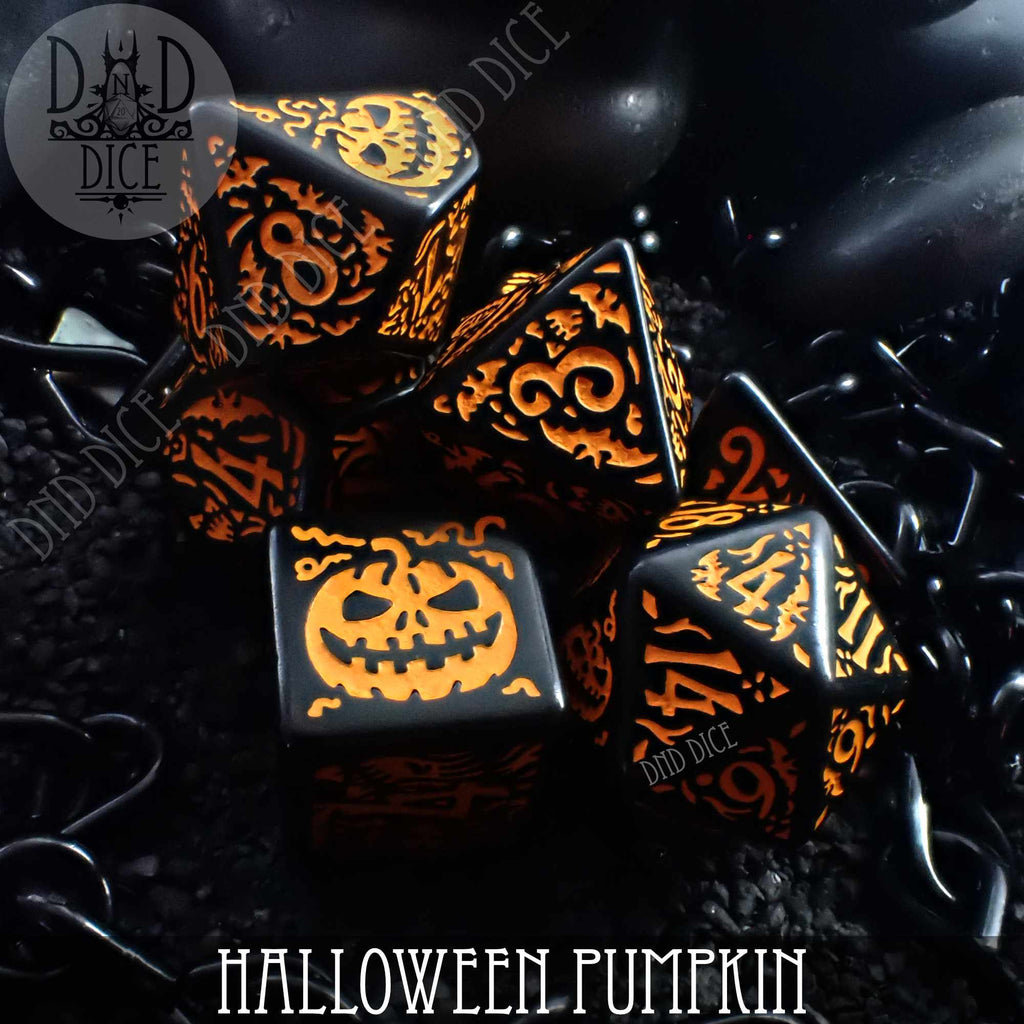 Halloween Pumpkin Dice Set