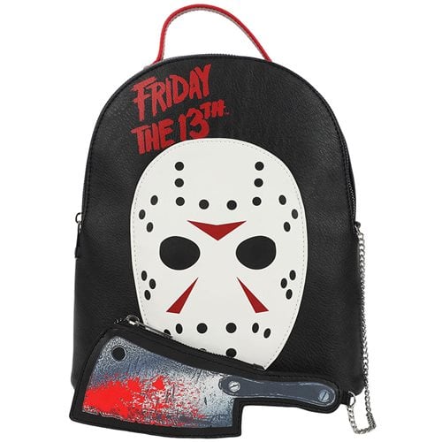 Friday The 13th Jason Mask Mini Backpack and Knife Coin Purse