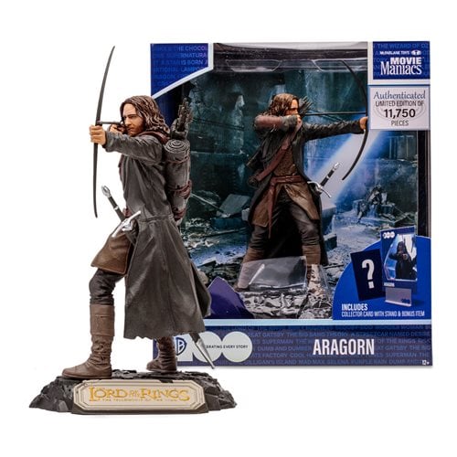 McFarlane Toys Movie Maniacs WB 100: The Lord of the Rings Aragorn Wave 5 Limited Edition 6-Inch Scale Posed Figure