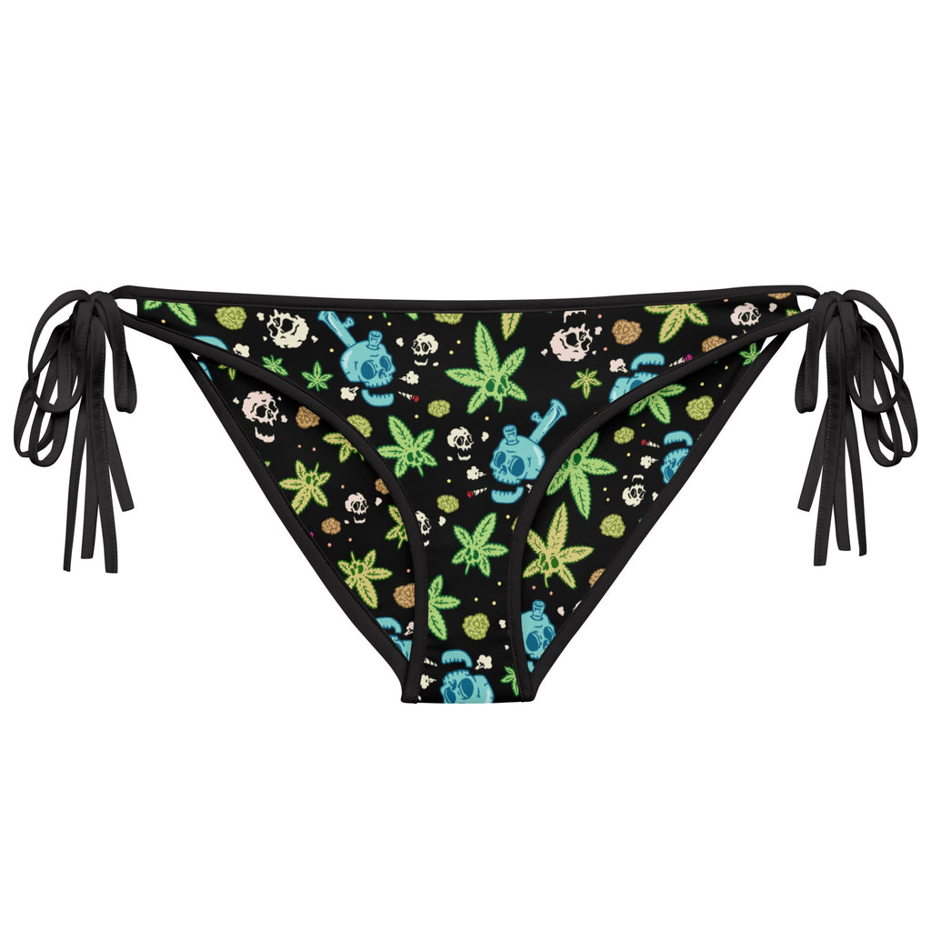 Skulls And Weed Bikini Bottom