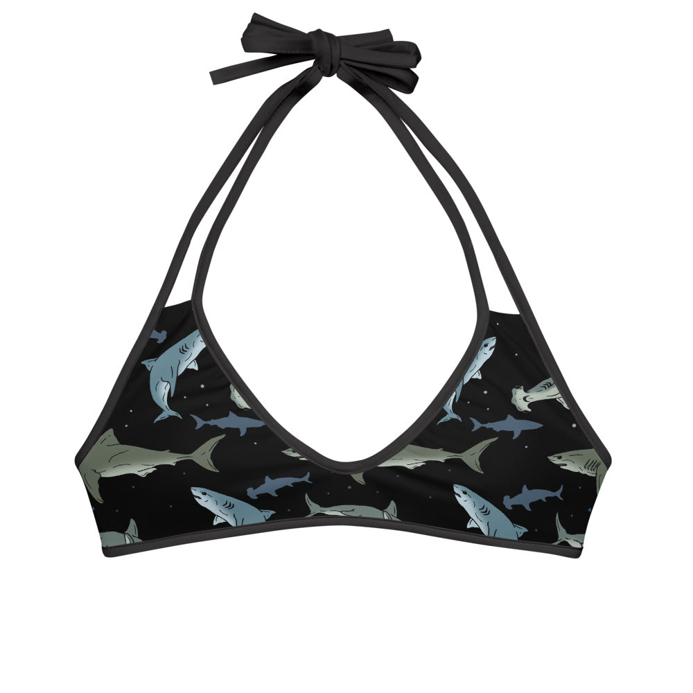 Sharks Bikini Top