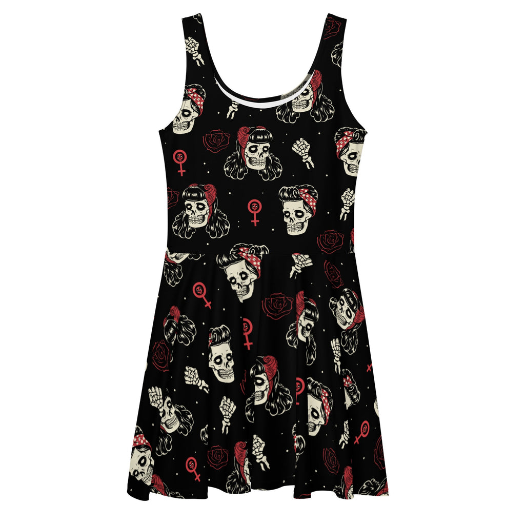 Undead Rosie Riveter Skater Dress