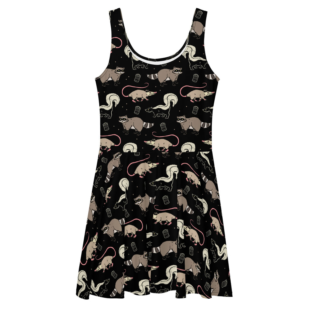 Garbage Cats Skater Dress