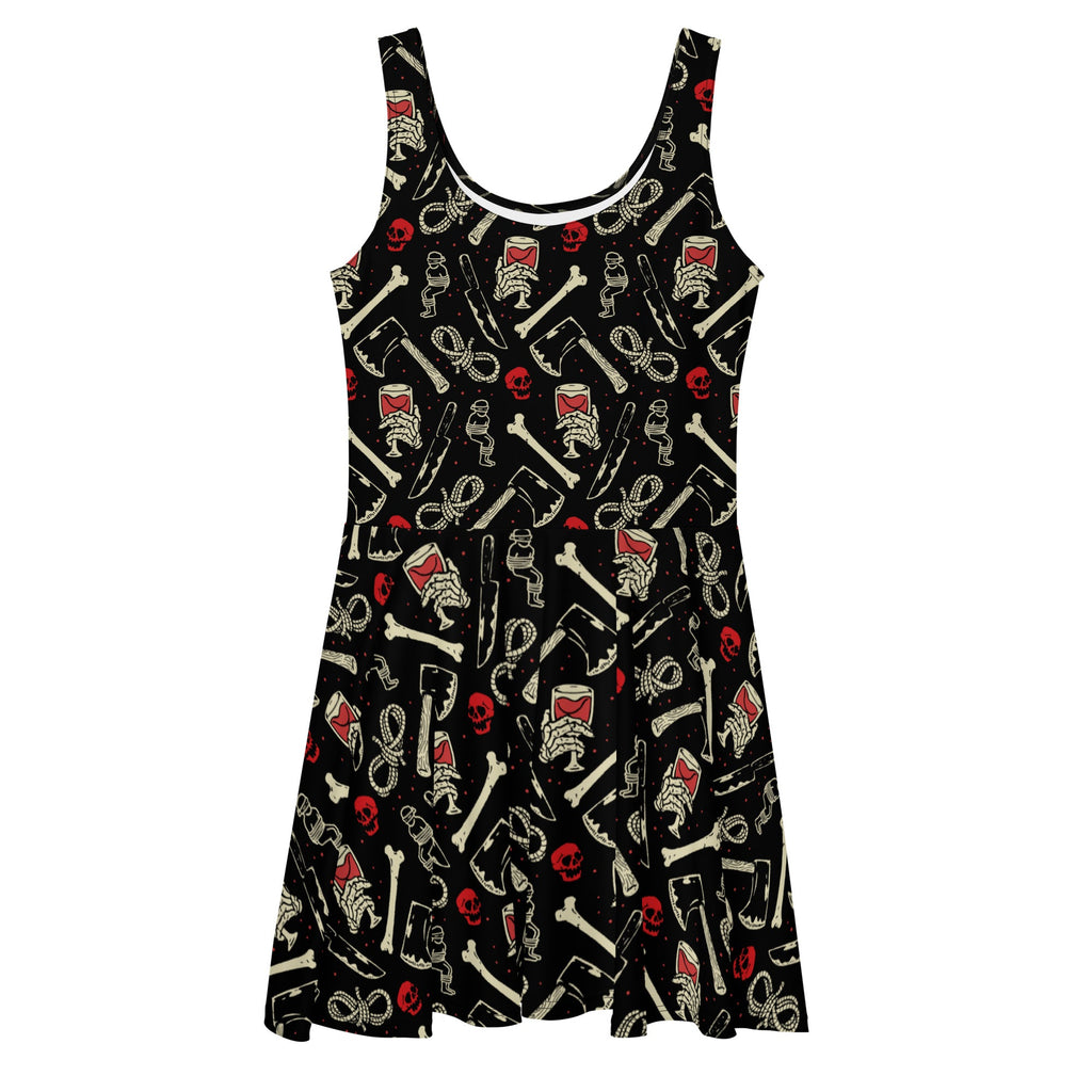 True Crime And Wine Skater Dress