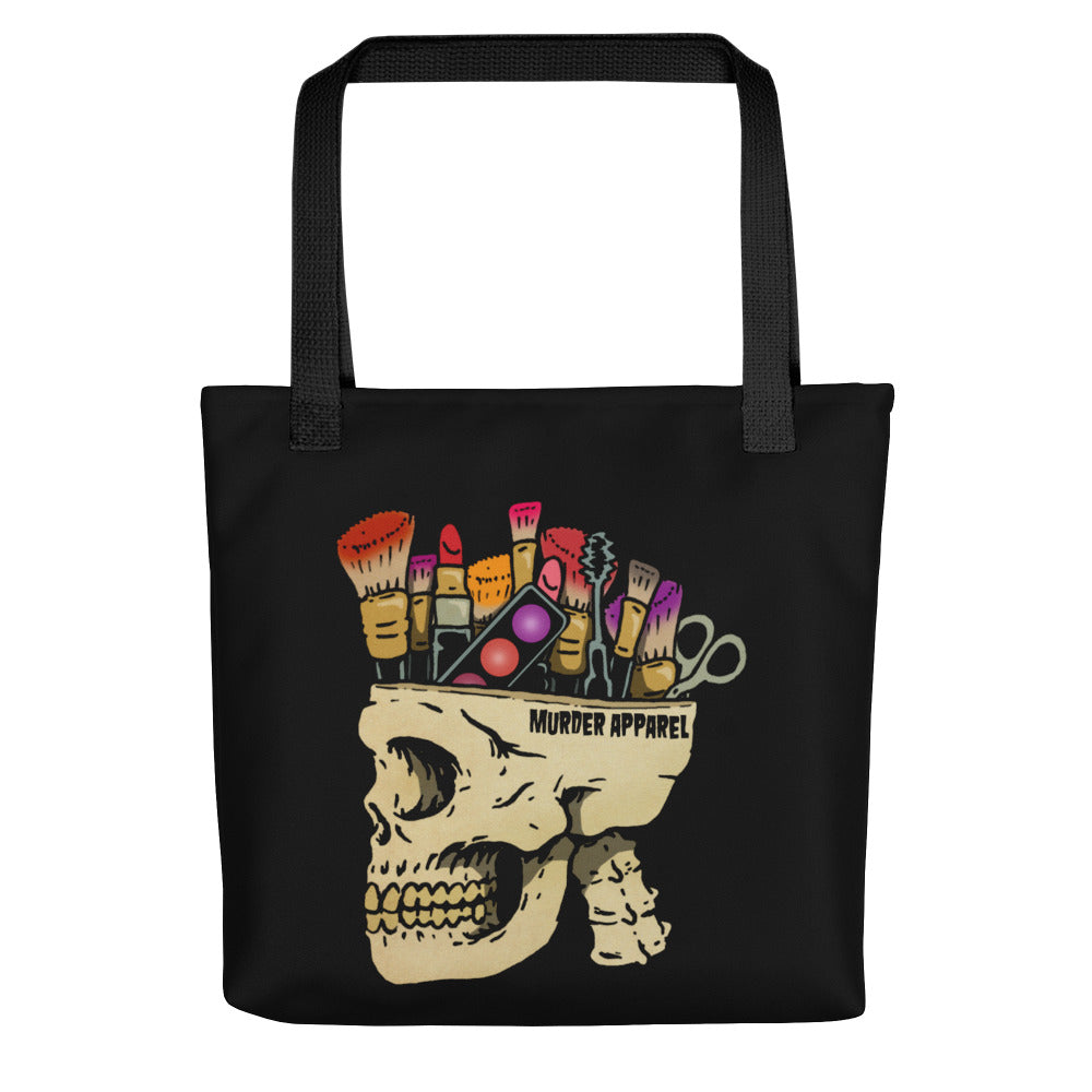 Make Up Skull Tote