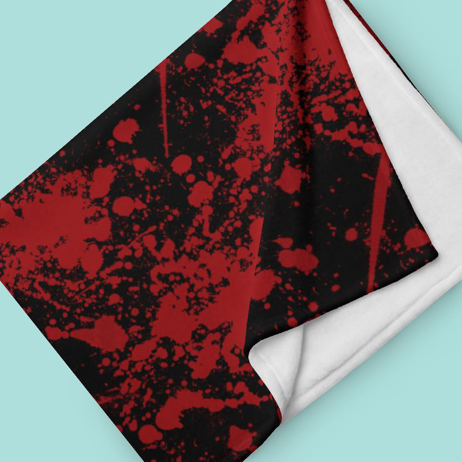 Bloody True Crime Throw Blanket