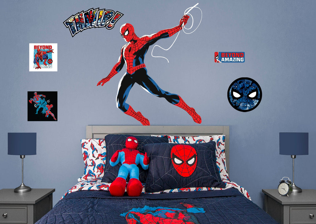 Spider-Man: Spider-Man Beyond Amazing RealBig        - Officially Licensed Marvel Removable     Adhesive Decal