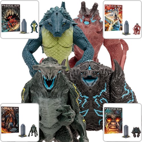 McFarlane Toys Pacific Rim Kaiju Wave 1 4-Inch Scale Action Figure with Comic Book - Choose a Figure