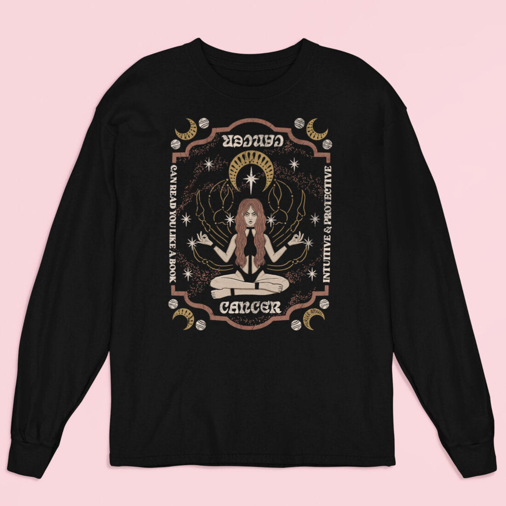 Cancer Zodiac Long Sleeve Shirt