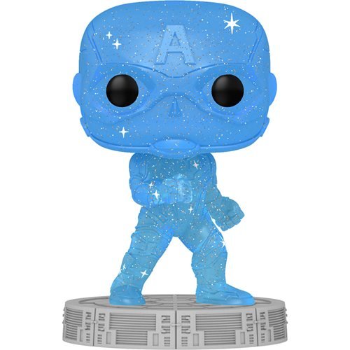 Funko Pop! Avengers Infinity Saga: Captain America Blue Artist Series