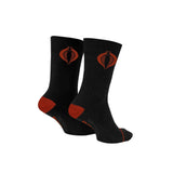 Hasbro G.I. Joe Cobra Symbol Black and Red Crew Socks